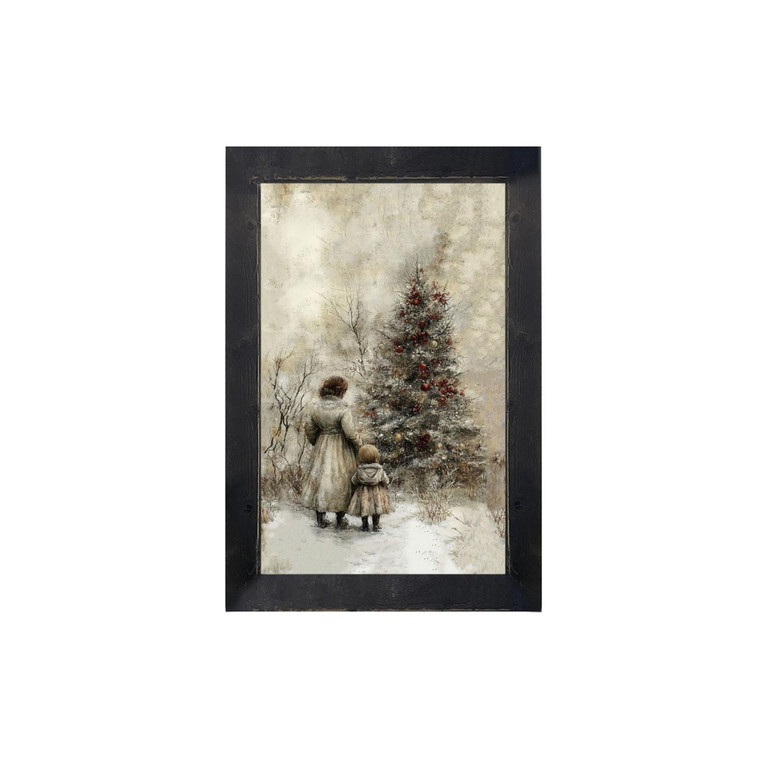 A Walk In Winter - Black Frame 10x16