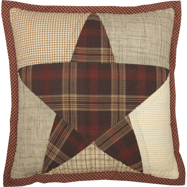 Abilene Star Pillow - 12x12 Quilted