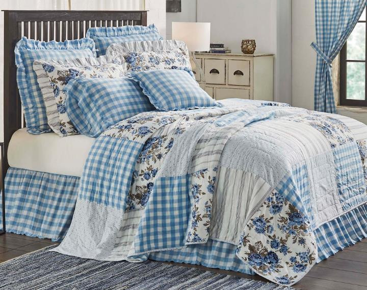 Annie Blue Floral Bedding Collection
