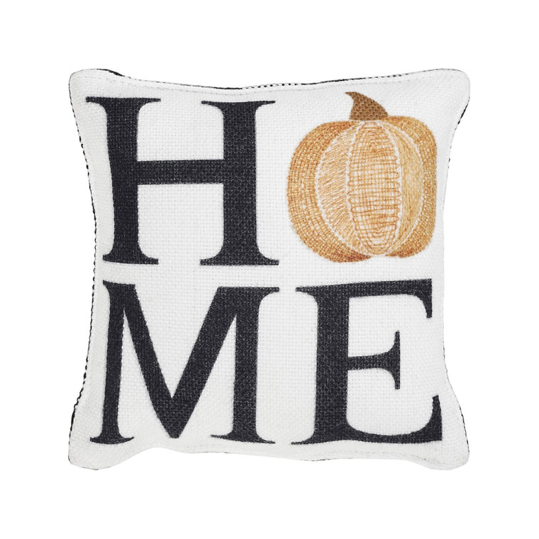 Annie Buffalo Check Black Home Pumpkin Pillow - 6x6