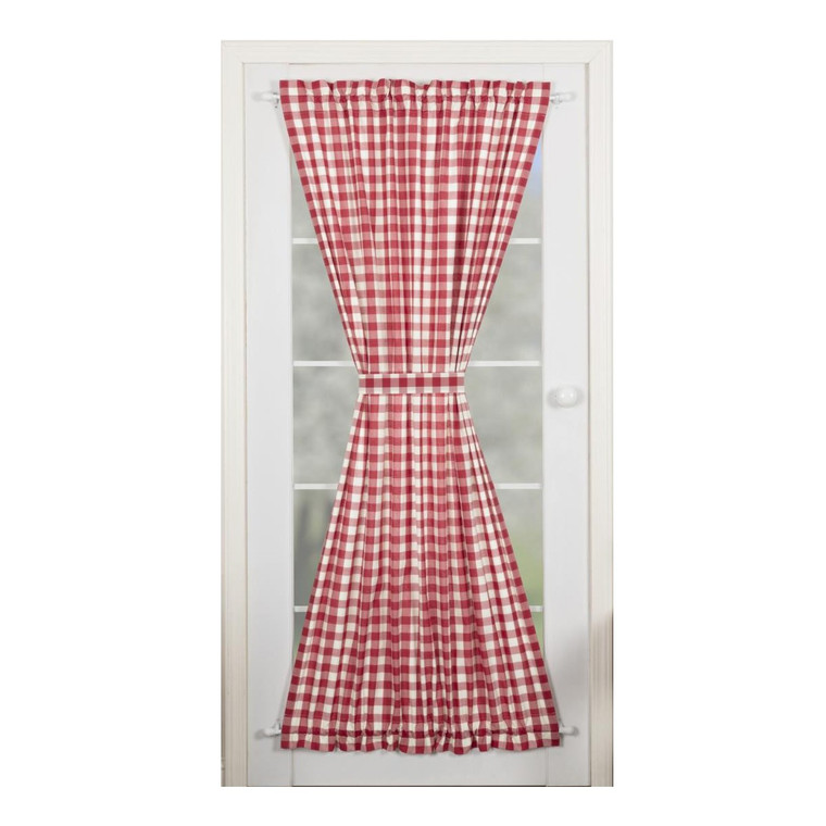 Annie Buffalo Check Red Door Panel - 40x72