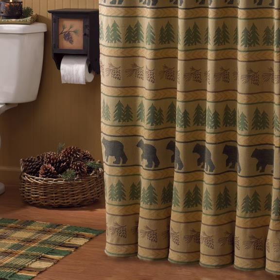 Bear Tracks Shower Curtain