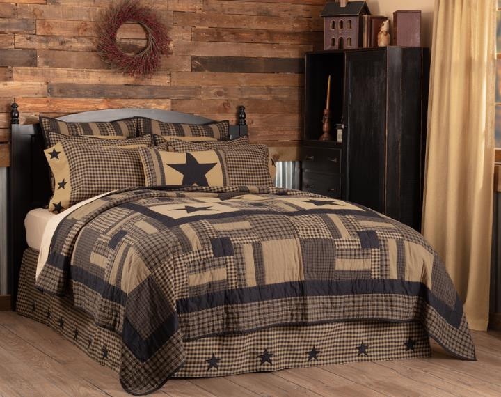 Black Check Star Bedding Collection