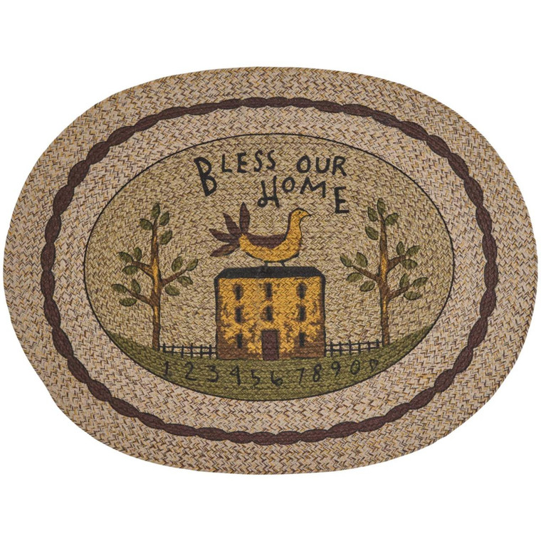 Bless Our Home Braided Rug - 32x42