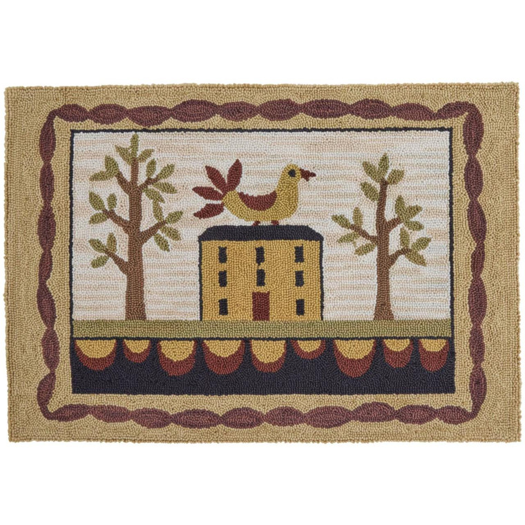 Bless Our Home Hooked Rug - 2x3