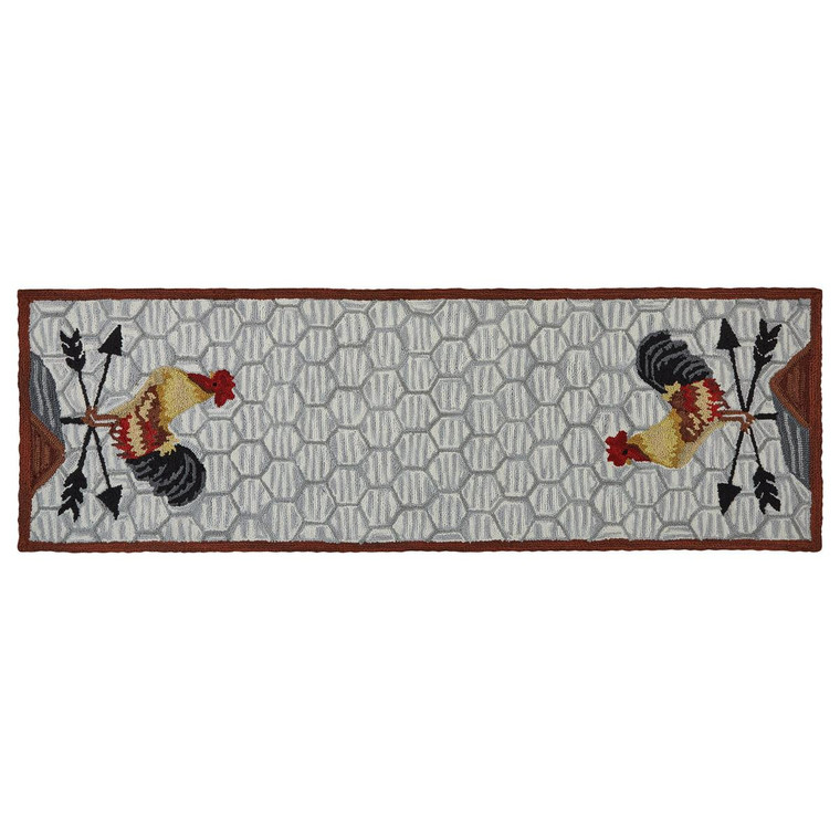 Break Of Day Hooked Rug - 2x6