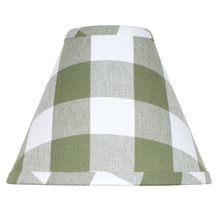 Buffalo Check Sage Lamp Shade - 12"