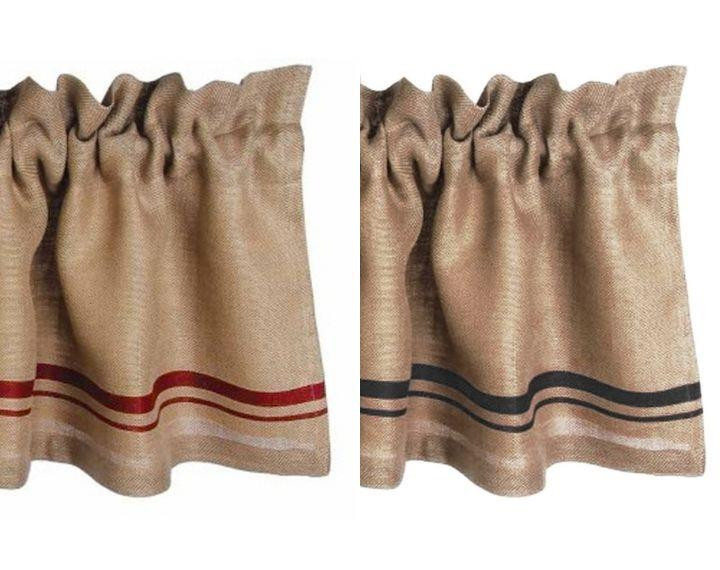 Burlap Stripe Curtain Collection