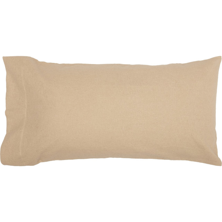 Burlap Vintage Pillowcases - King Set of 2