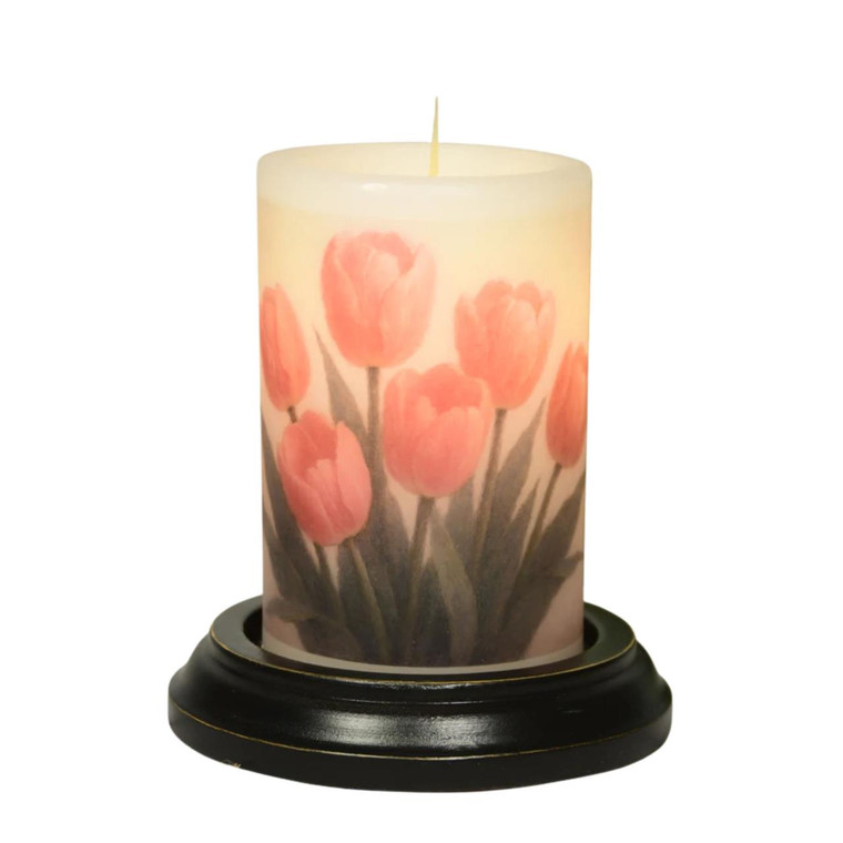 Candle Sleeve - Still Life Tulip Bouquet Vanilla