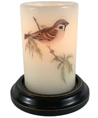 Candle Sleeve - Tree Sparrow
