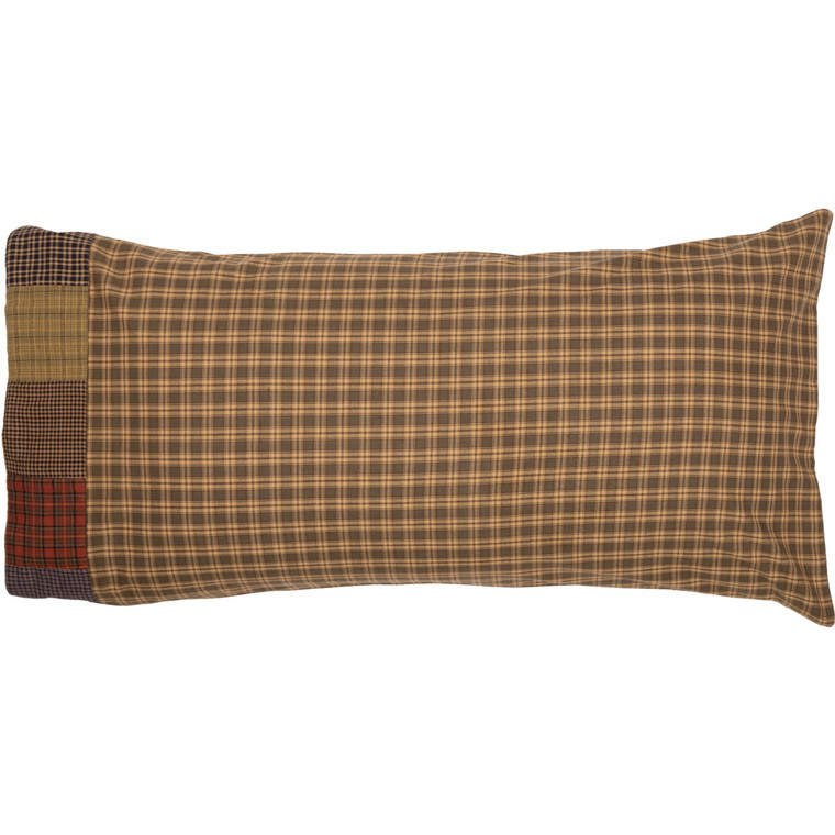 Cedar Ridge Pillowcases With Block Border - King Set of 2