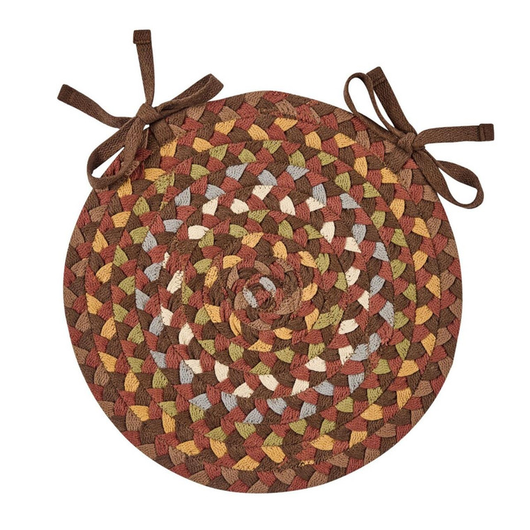 Cooper Braided Chair Pads - 15" Set of 4