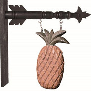 pineapple hanging sign on bracket
