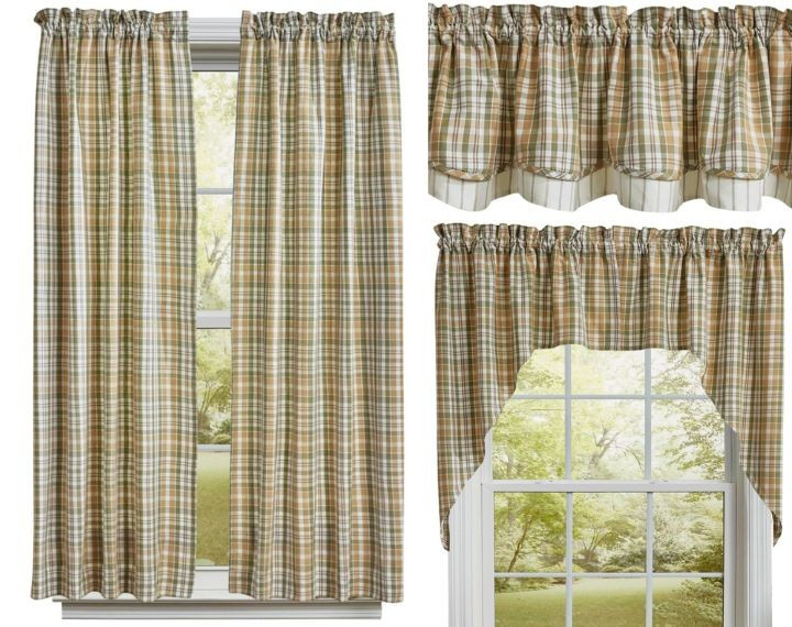 Farmstead Plaid Curtain Collection