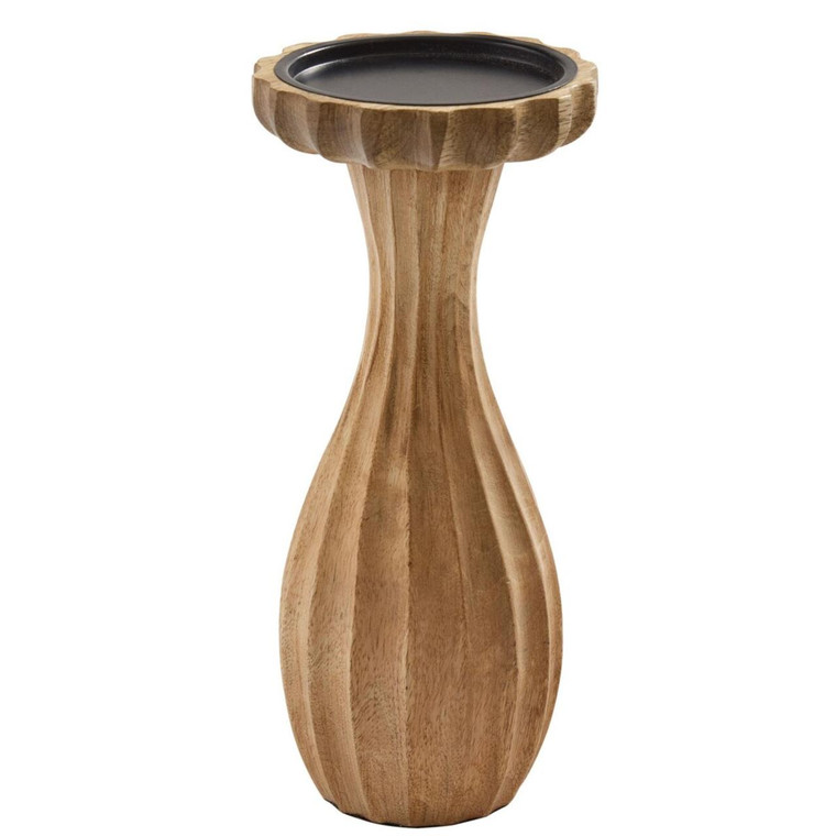 Fluted Candle Holder - Tall  9"