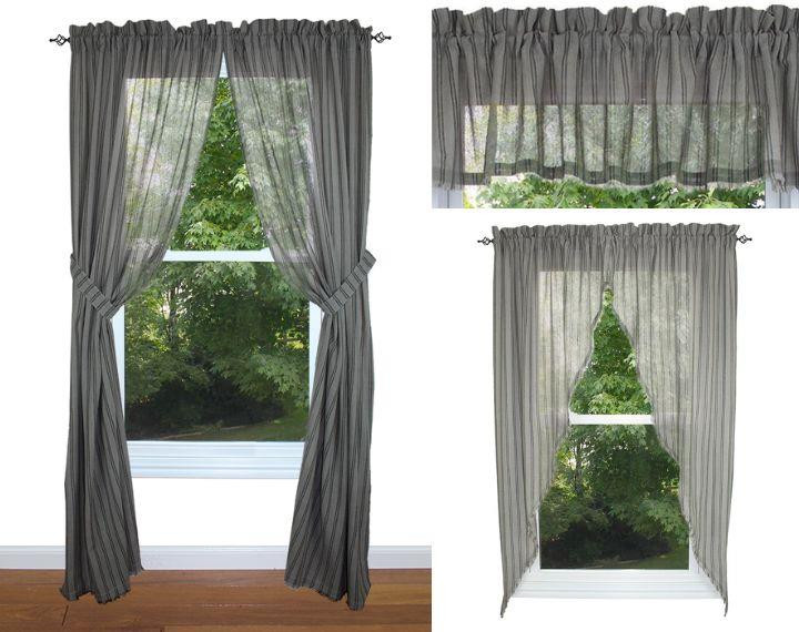 Gristmill Gray Curtain Collection