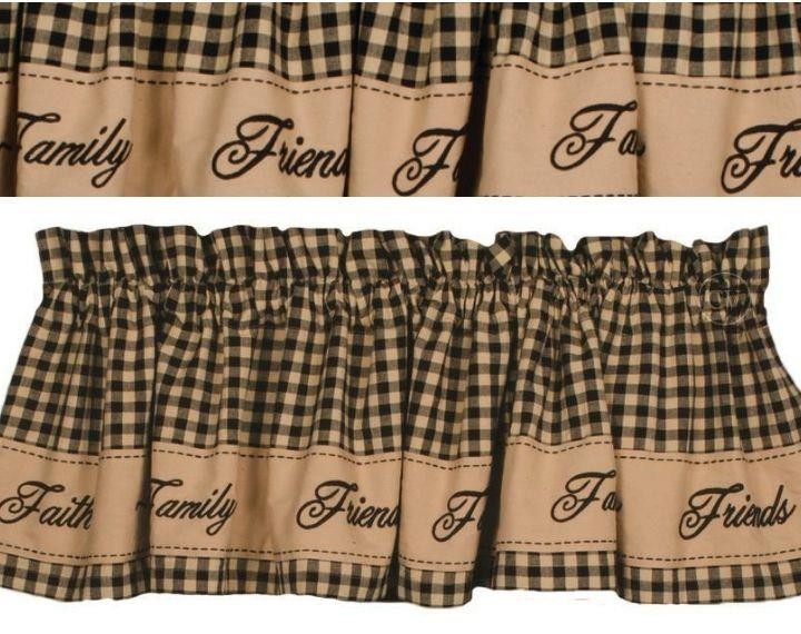 Heritage House Faith-Family-Friends Curtain Collection