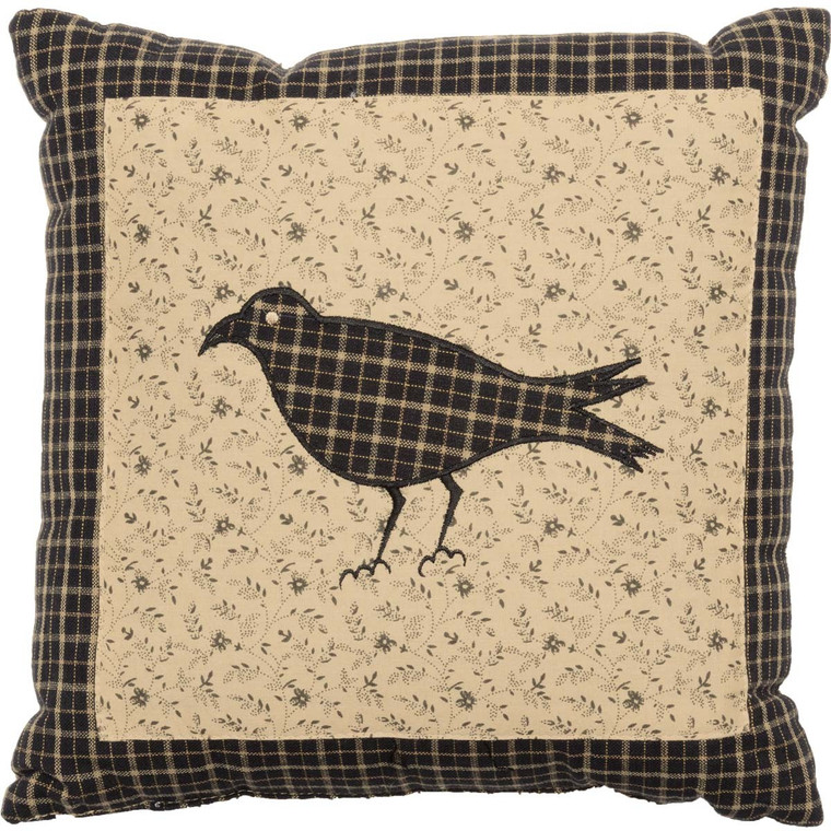 Kettle Grove Pillow - 10x10 Crow Accent