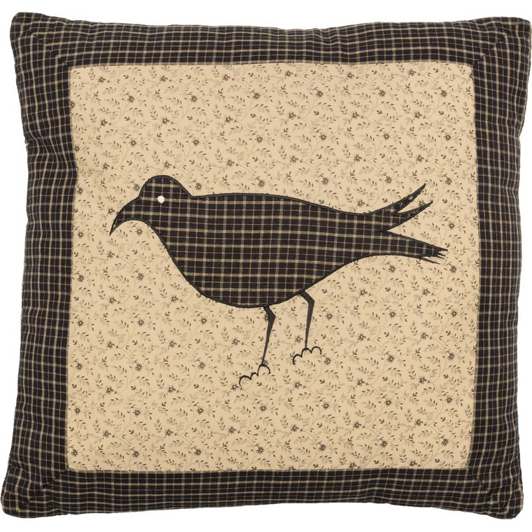 Kettle Grove Pillow - 16x16 Fabric Crow