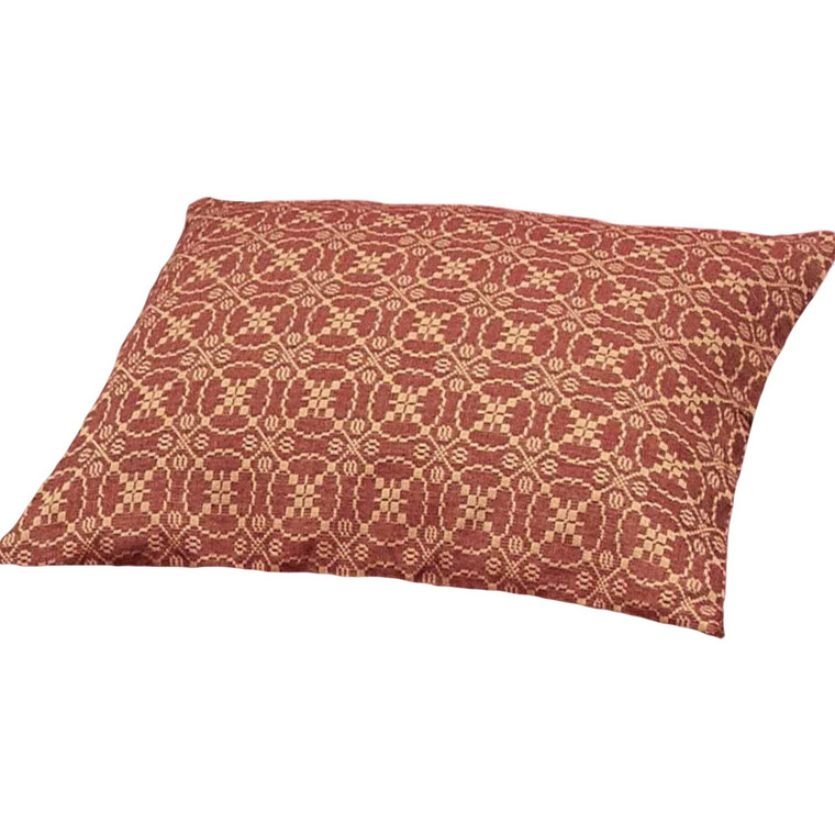 Marshfield Jacquard Barn Red Pillow Sham - 21x31