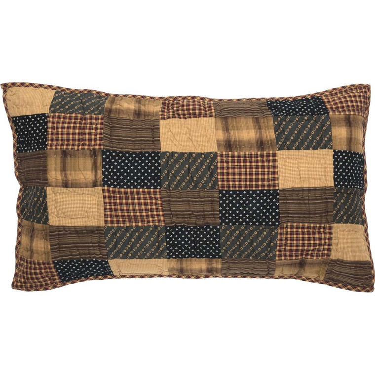 Patriotic Patch Pillow Sham - Luxury