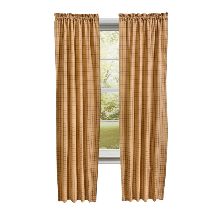 Persimmon Lined Panels - 72x84