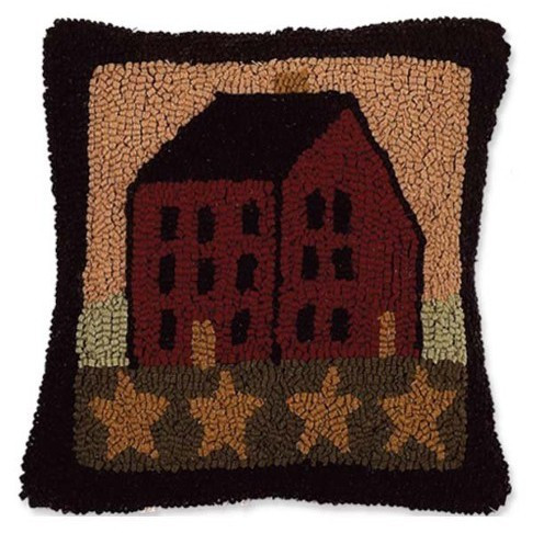 Primitive Saltbox House Pillow - 14x14