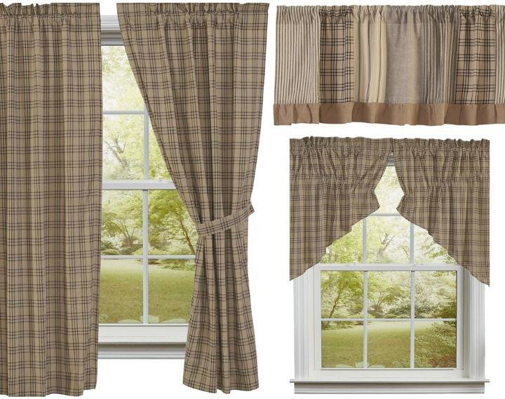 Sawyer Mill Charcoal Curtain Collection