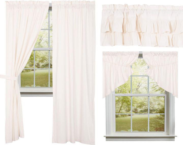 Simple Life Flax Antique White Curtain Collection
