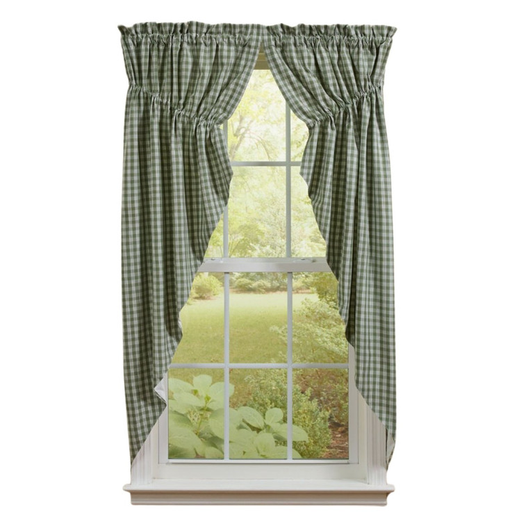 Stafford Ivy Prairie Gathered Curtains - 72x63