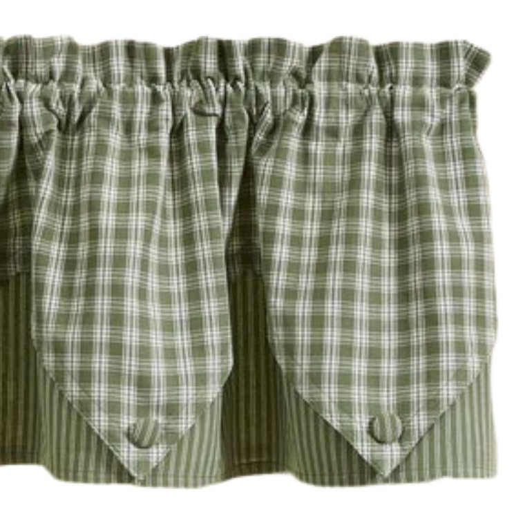 Stafford Ivy Valance - Lined Point 72x15