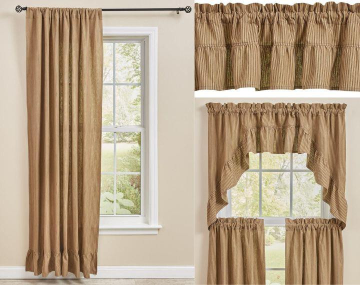 Sturbridge Black Ticking Curtain Collection
