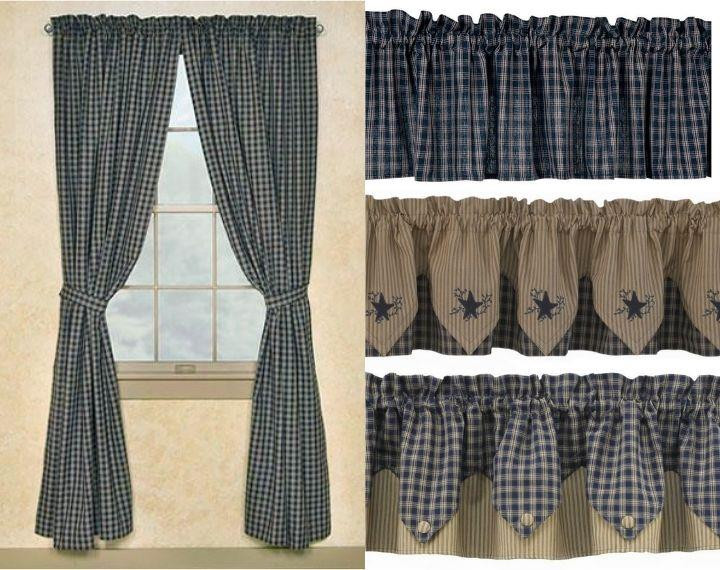 Sturbridge Navy Curtain Collection