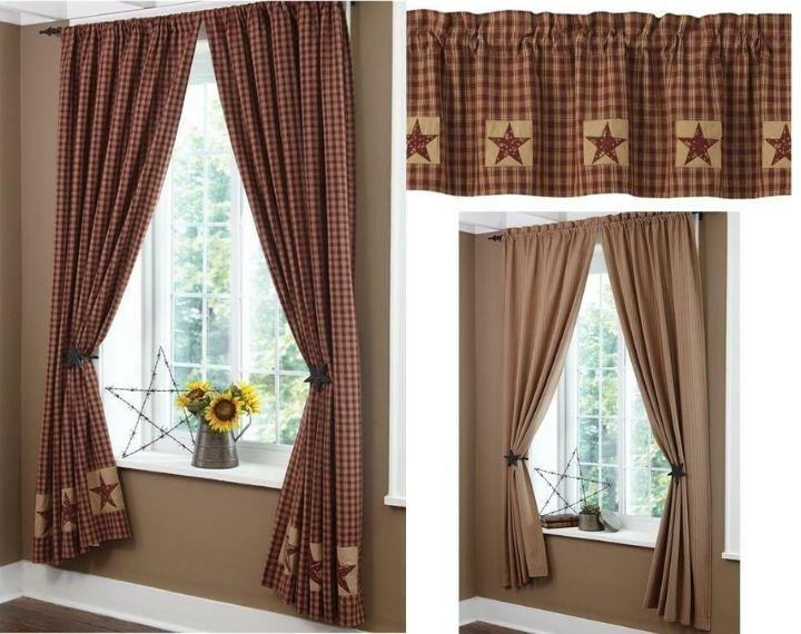 Sturbridge Wine Patch Curtain Collection