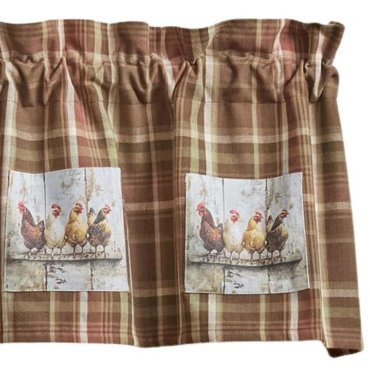 Sussex Lined Patch Valance - 60x14