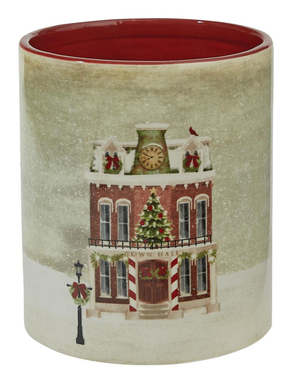 Vintage Town Square Utensil Crock