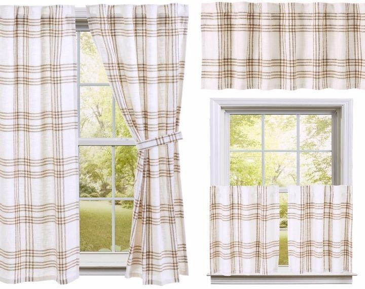 Wheat Plaid Curtain Collection