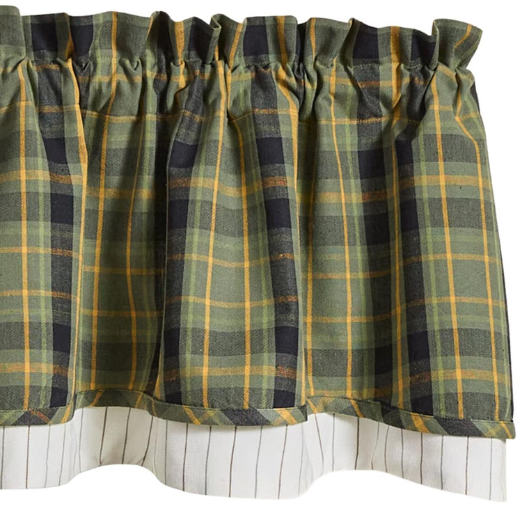 Willow Lane Lined Layered Valance - 72x16