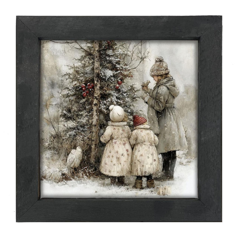 Winter's Children - Black Frame 14x14