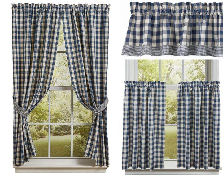 York Blue Curtain Collection